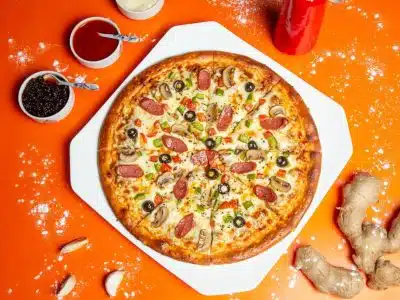 pizza surgelée sans four